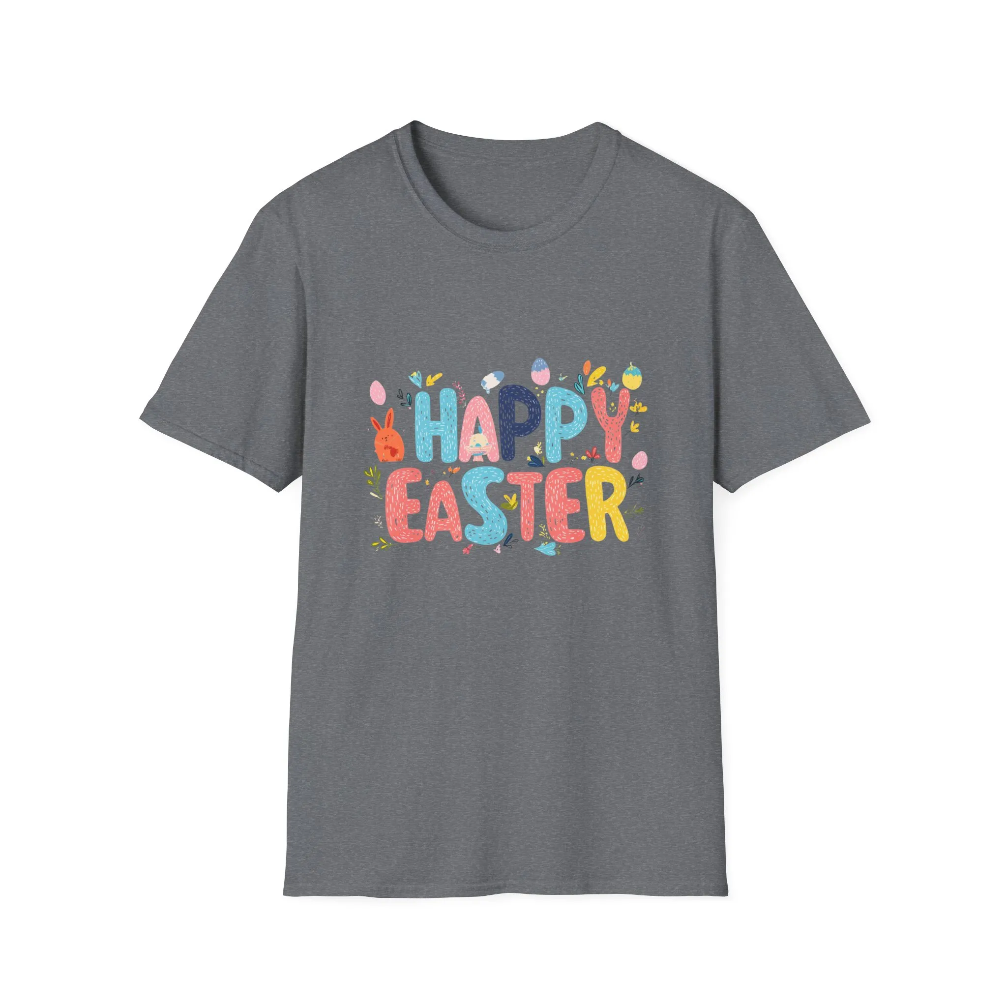Happy Easter Unisex Softstyle T-Shirt - Vibrant Seasonal Tee for Spring Celebrations - Image 30