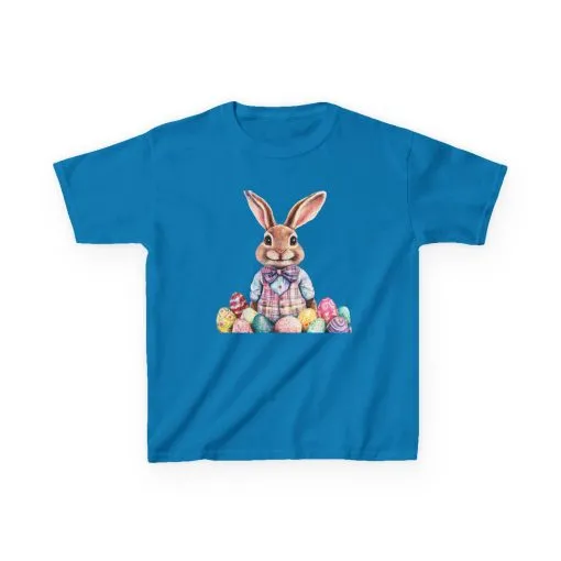 Easter Bunny Kids Heavy Cotton™ Tee - Cute Easter Celebration Shirt - Image 16