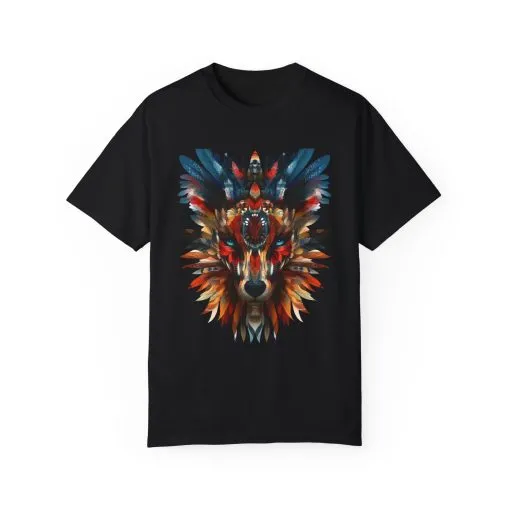Vibrant Wolf Graphic Unisex T-Shirt - Nature Lover Apparel - Image 33