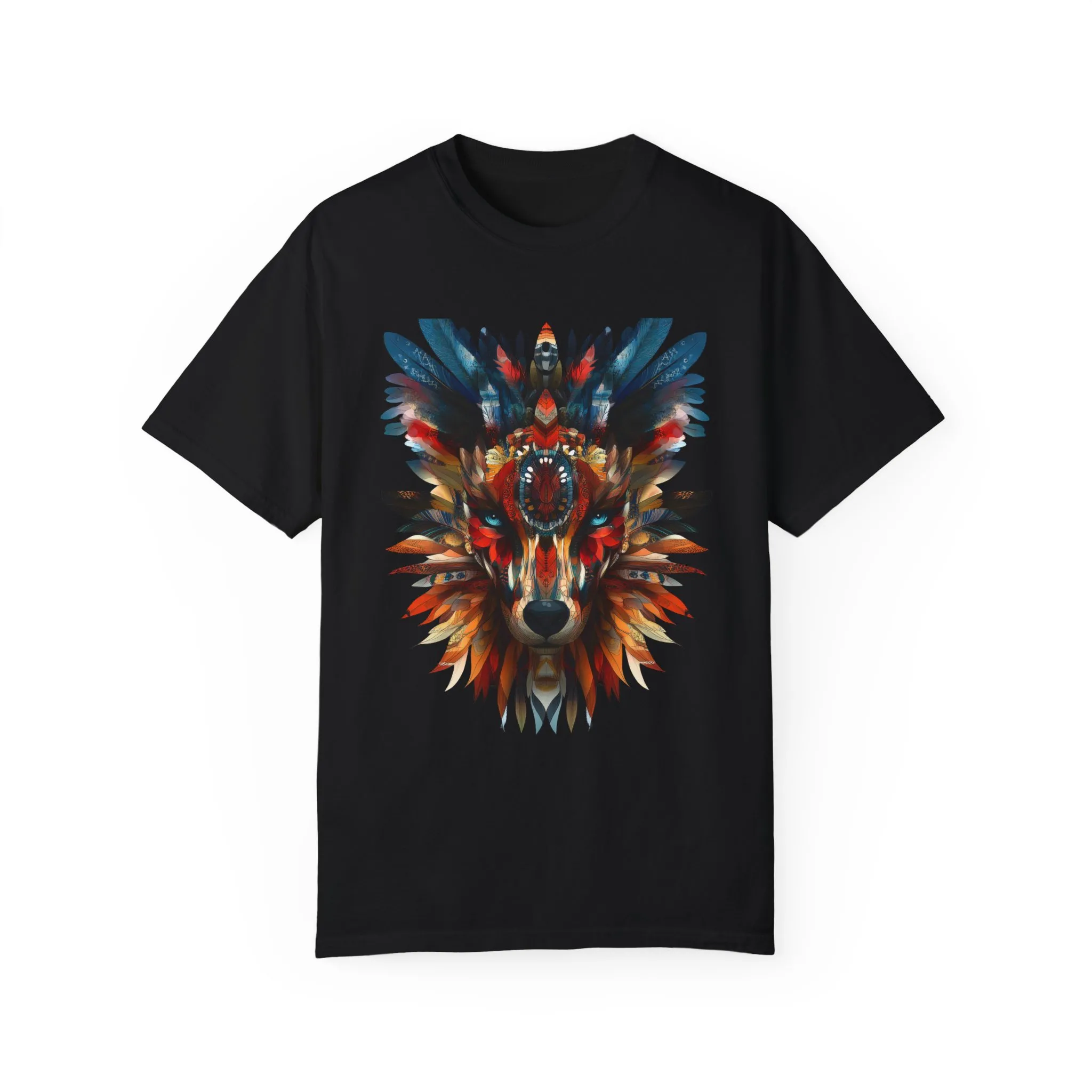 Vibrant Wolf Graphic Unisex T-Shirt - Nature Lover Apparel - Image 33