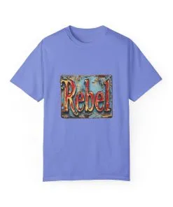 Rebel Unisex Garment-Dyed T-Shirt - Vintage Style Graphic Tee
