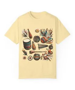 Unisex Garment-Dyed T-Shirt with Vibrant Musical Design | Perfect for Music Lovers & Festivals