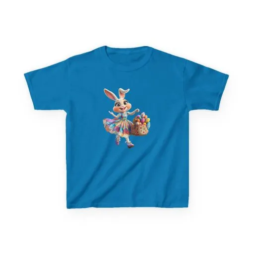 Easter Bunny Kids Tee - Cute Cotton T-Shirt for Spring Celebrations - Image 19