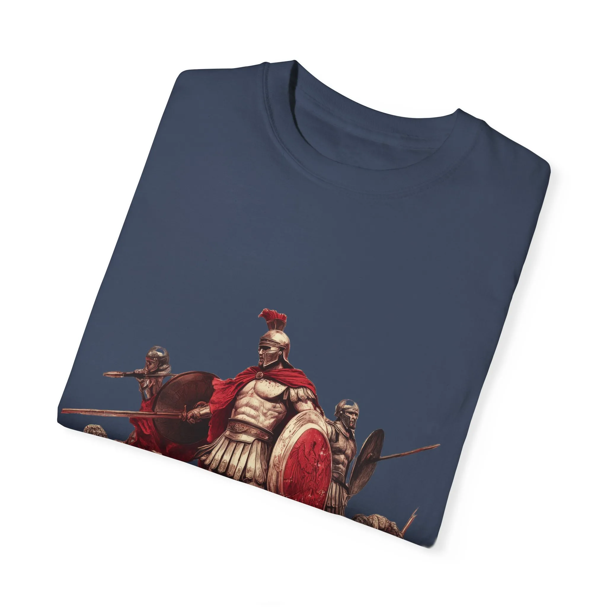 Warrior Spirit Unisex Garment-Dyed T-Shirt - Bold Roman Gladiator Design - Image 26