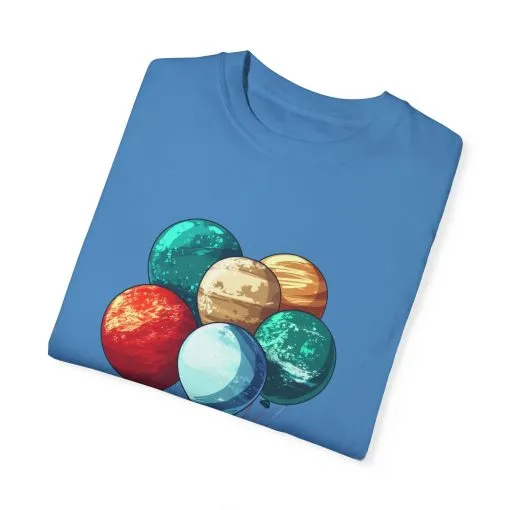 Astronauts and Planets Graphic T-Shirt - Unisex Garment-Dyed Tee - Image 22