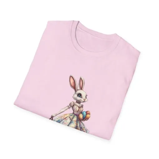 Easter Bunny Softstyle Unisex T-Shirt - Cute Spring Design for Holiday Celebrations - Image 3