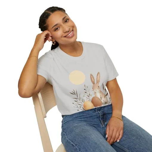 Spring Easter Bunny Graphic Unisex T-Shirt - Image 15