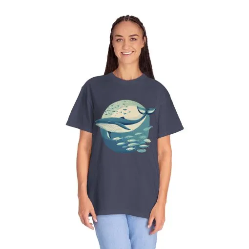 Whale Watching Unisex Garment-Dyed T-Shirt | Ocean Lover's Tee - Image 36