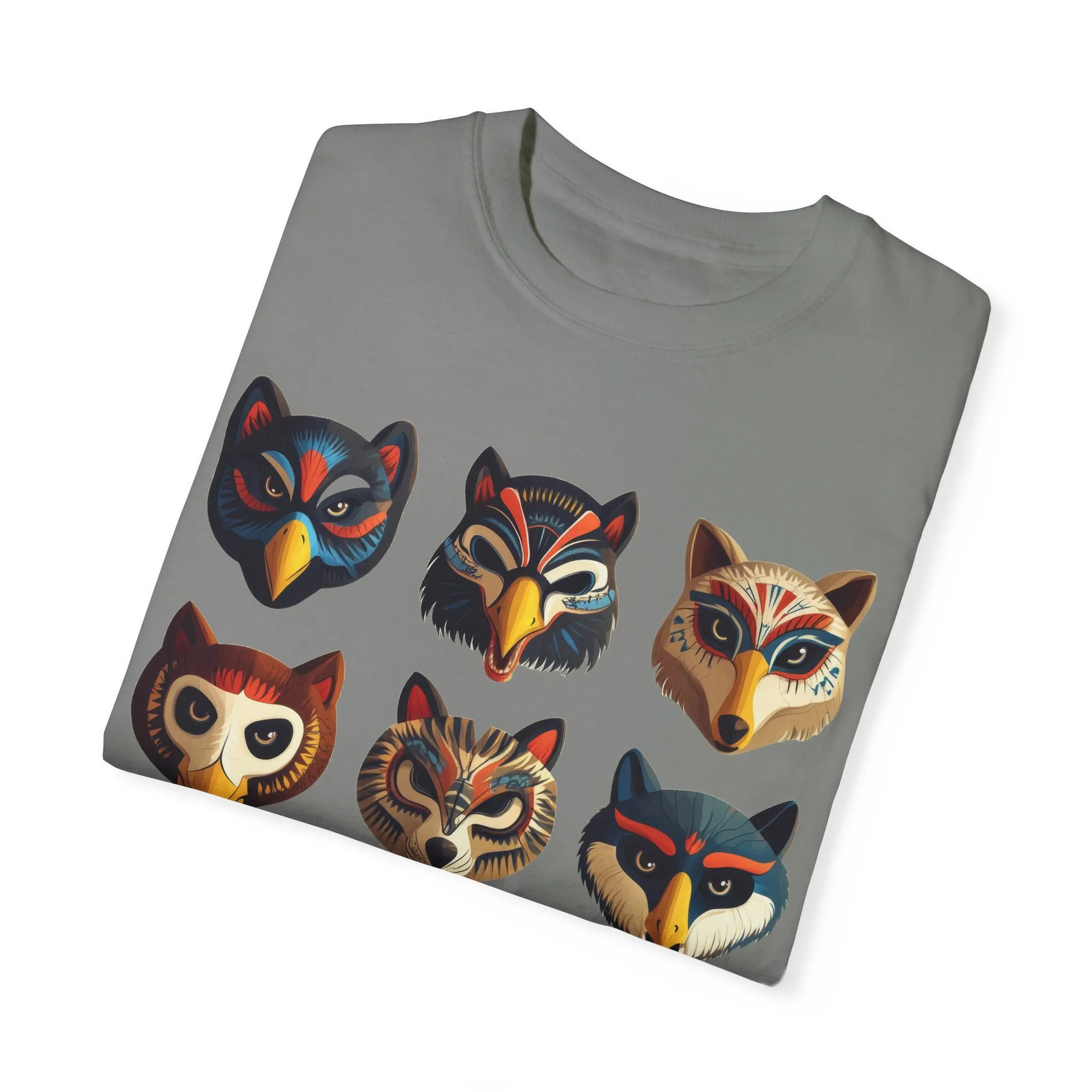 Wild Animal Masks Unisex Garment-Dyed T-Shirt - Image 18