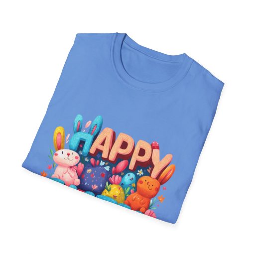 Happy Easter Unisex Softstyle T-Shirt - Fun Spring Bunny Design - Image 33