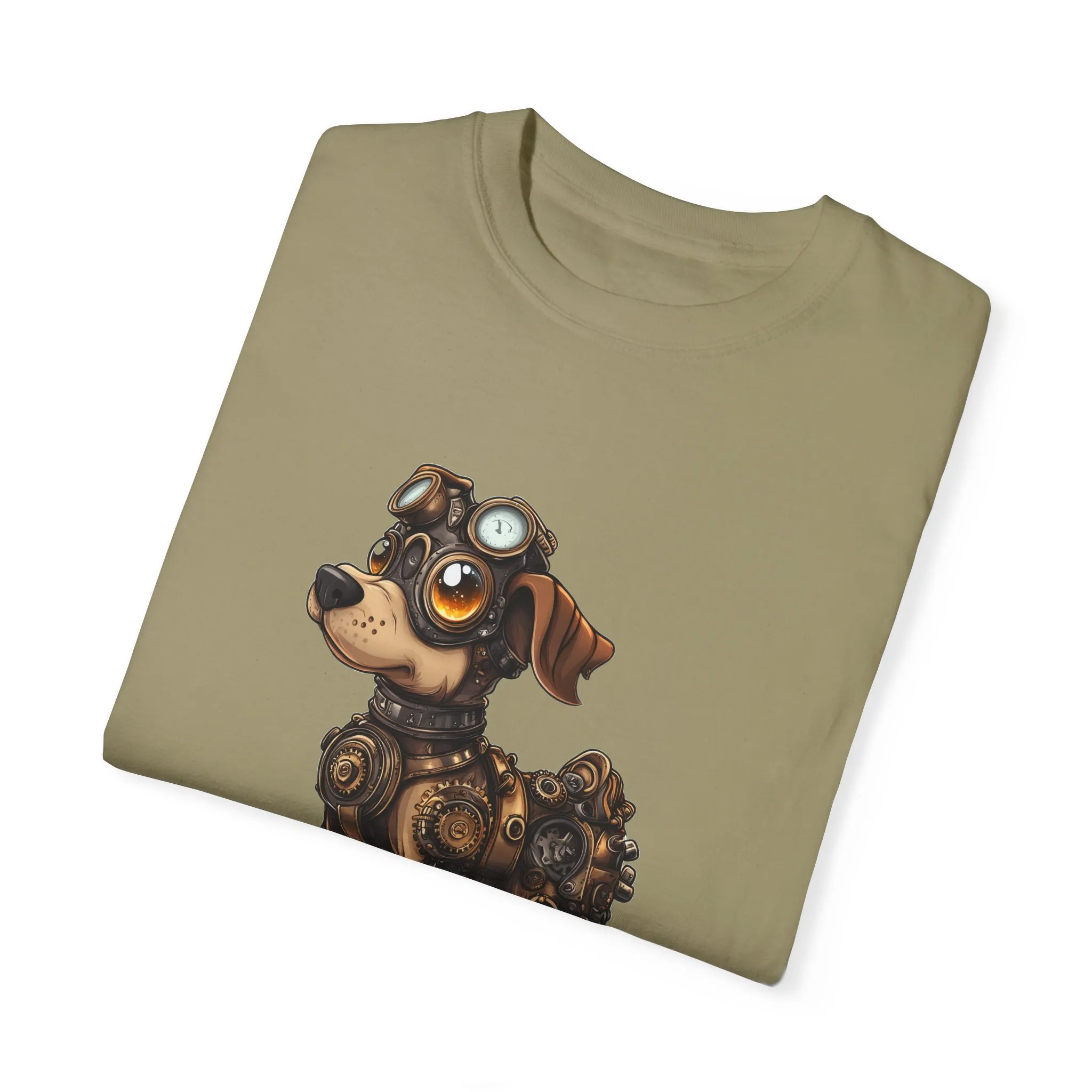 Steampunk Dog T-Shirt | Unisex Garment-Dyed Tee for Animal Lovers - Image 14