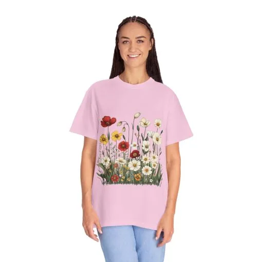 Floral Garden Unisex T-Shirt | Eco-Friendly, Casual Style for Spring & Summer - Image 28