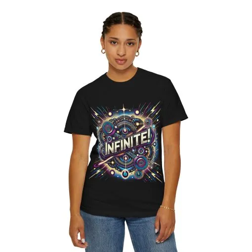 Cosmic Infinite Unisex Garment-Dyed T-Shirt - Explore the Universe - Image 4