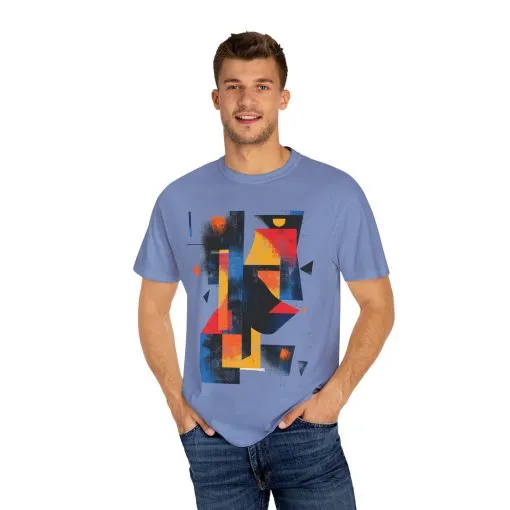Colorful Abstract Art T-Shirt | Unisex Garment-Dyed Tee - Image 23