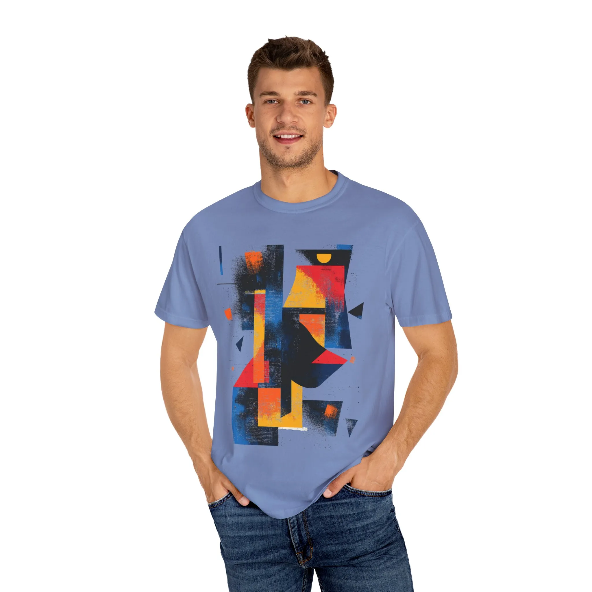 Colorful Abstract Art T-Shirt | Unisex Garment-Dyed Tee - Image 23