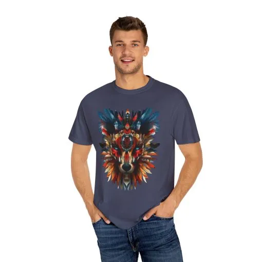 Vibrant Wolf Graphic Unisex T-Shirt - Nature Lover Apparel - Image 31