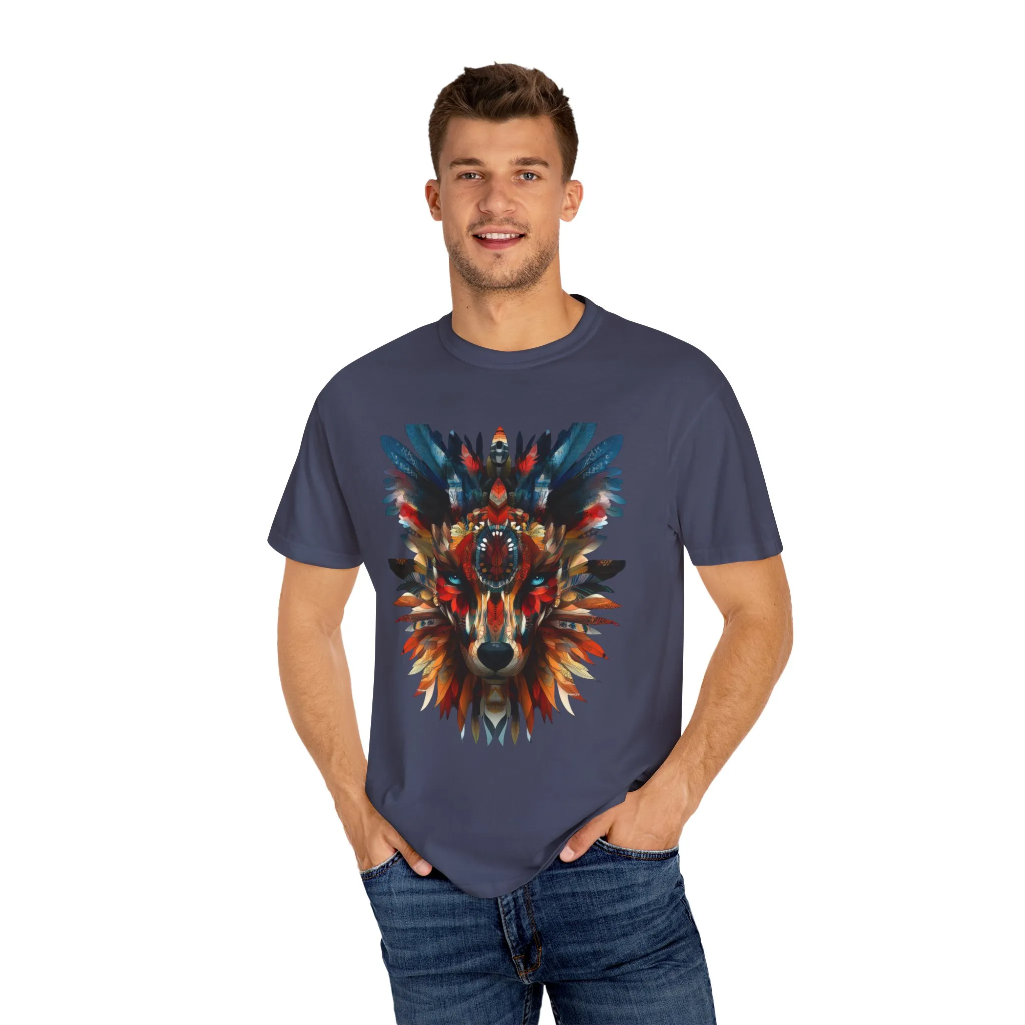 Vibrant Wolf Graphic Unisex T-Shirt - Nature Lover Apparel - Image 31