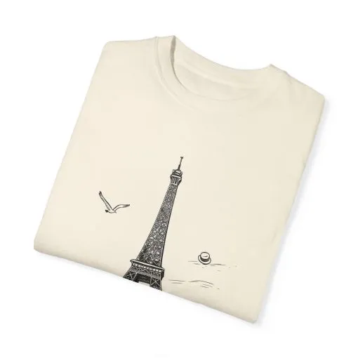 Eiffel Tower Graphic Unisex T-Shirt - Vintage Parisian Style - Image 2