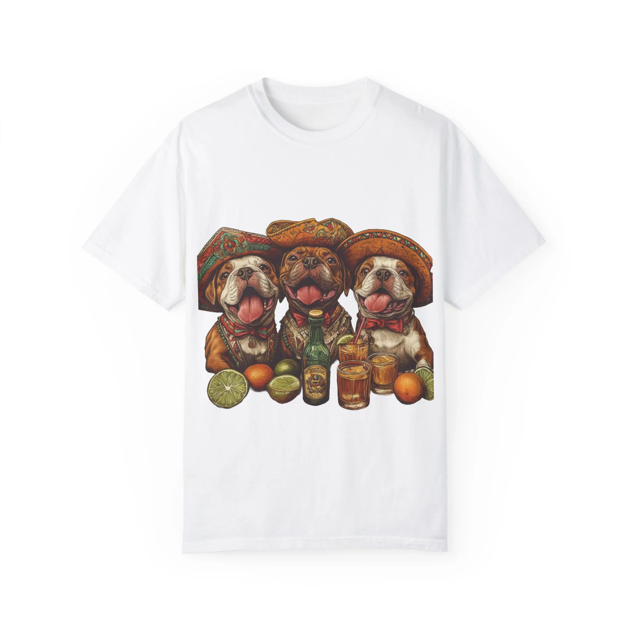 Funny Pug Party T-Shirt - Unisex Garment-Dyed Tee for Dog Lovers - Image 5