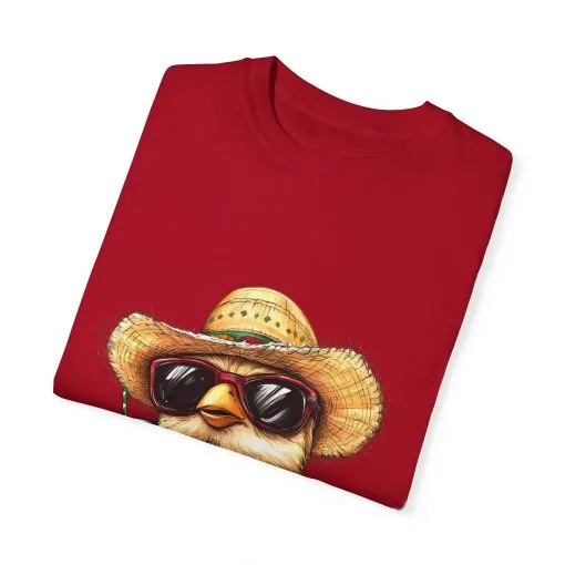 Funny Beach Bird T-Shirt - Unisex Garment-Dyed Summertime Tee - Image 38