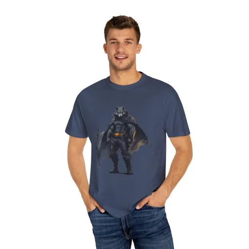Heroic Wolf T-Shirt | Unisex Garment-Dyed Tee for Animal Lovers & Comic Fans - Image 39