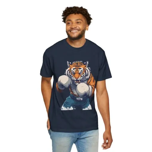 Fierce Tiger Graphic Unisex T-Shirt - Bold Boxing Design - Image 47
