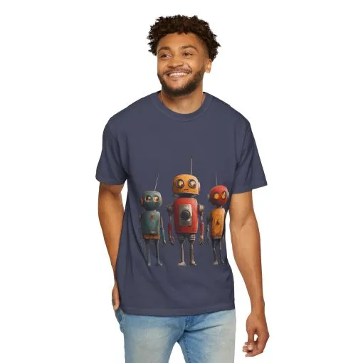 Vintage Robot Graphic Unisex T-shirt - Perfect for Tech Lovers - Image 24