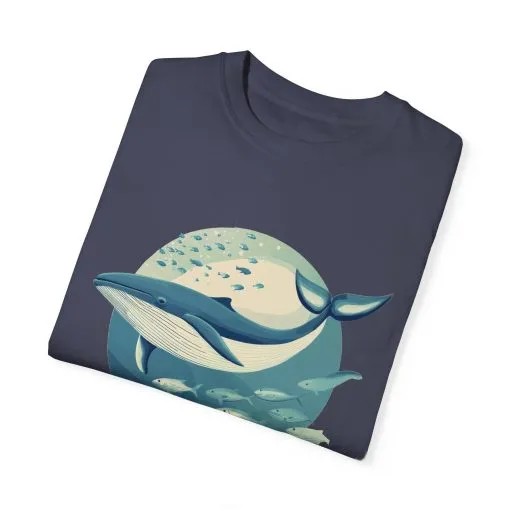Whale Watching Unisex Garment-Dyed T-Shirt | Ocean Lover's Tee - Image 34
