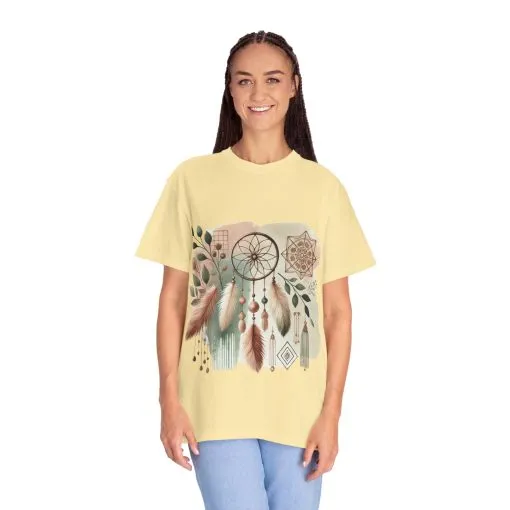 Dreamcatcher Boho T-Shirt | Unisex Garment-Dyed Tee for Spiritual Vibes - Image 19