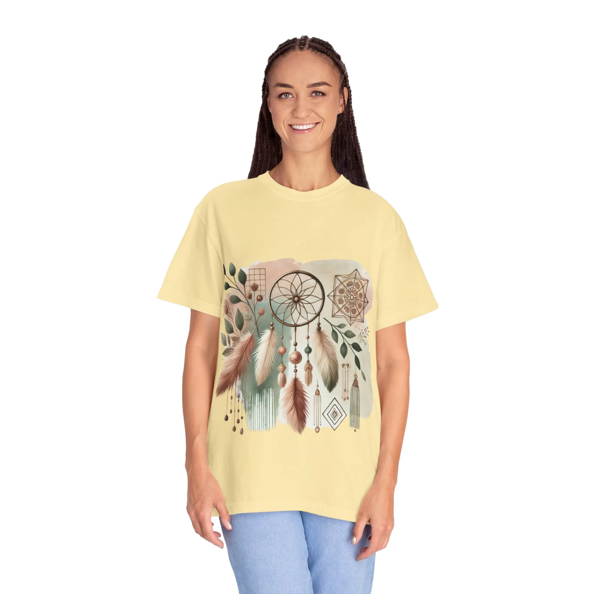 Dreamcatcher Boho T-Shirt | Unisex Garment-Dyed Tee for Spiritual Vibes - Image 19