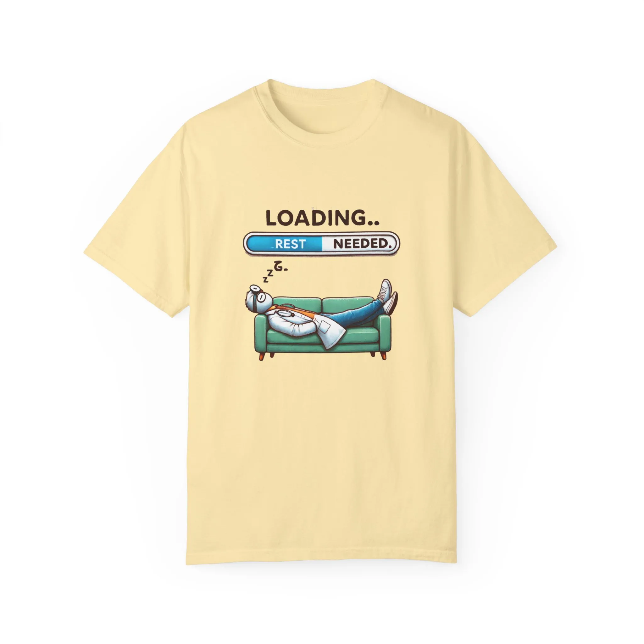 Loading Rest Needed Unisex Garment-Dyed T-Shirt - Image 9
