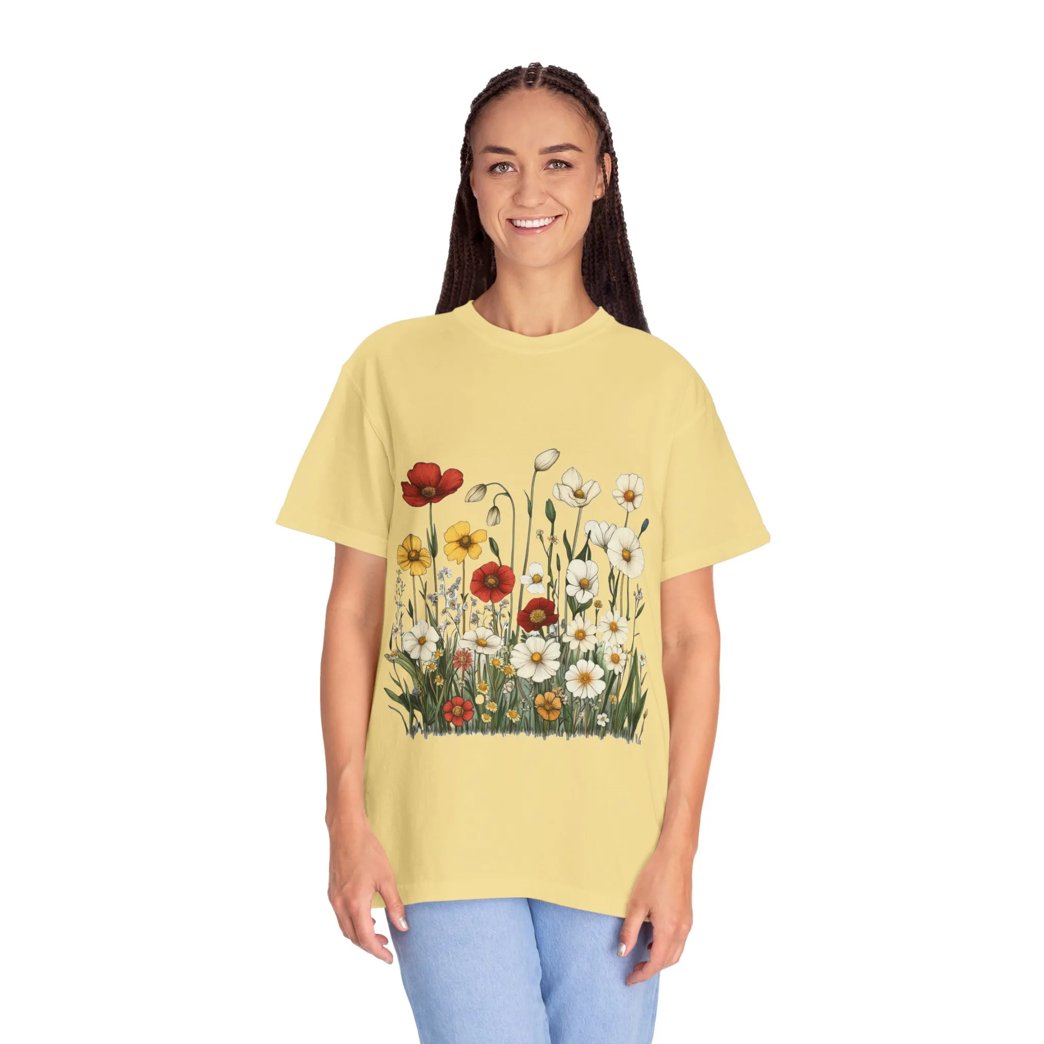 Floral Garden Unisex T-Shirt | Eco-Friendly, Casual Style for Spring & Summer - Image 15