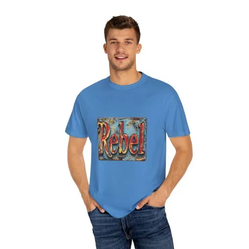 Rebel Unisex Garment-Dyed T-Shirt - Vintage Style Graphic Tee - Image 43