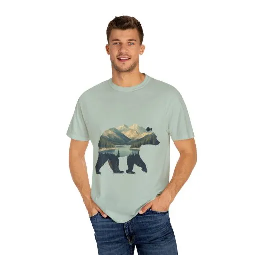 Nature-Inspired Bear Graphic Unisex T-Shirt - Image 15