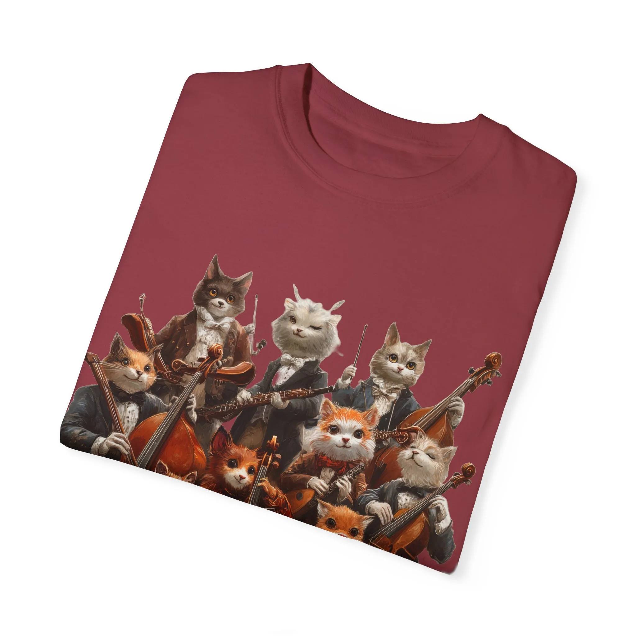 Whimsical Cat Orchestra Unisex T-Shirt - Perfect Gift for Animal Lovers - Image 49