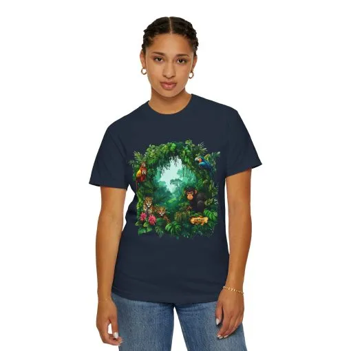 Tropical Jungle Animal T-Shirt | Unisex Garment-Dyed Tee for Nature Lovers - Image 20