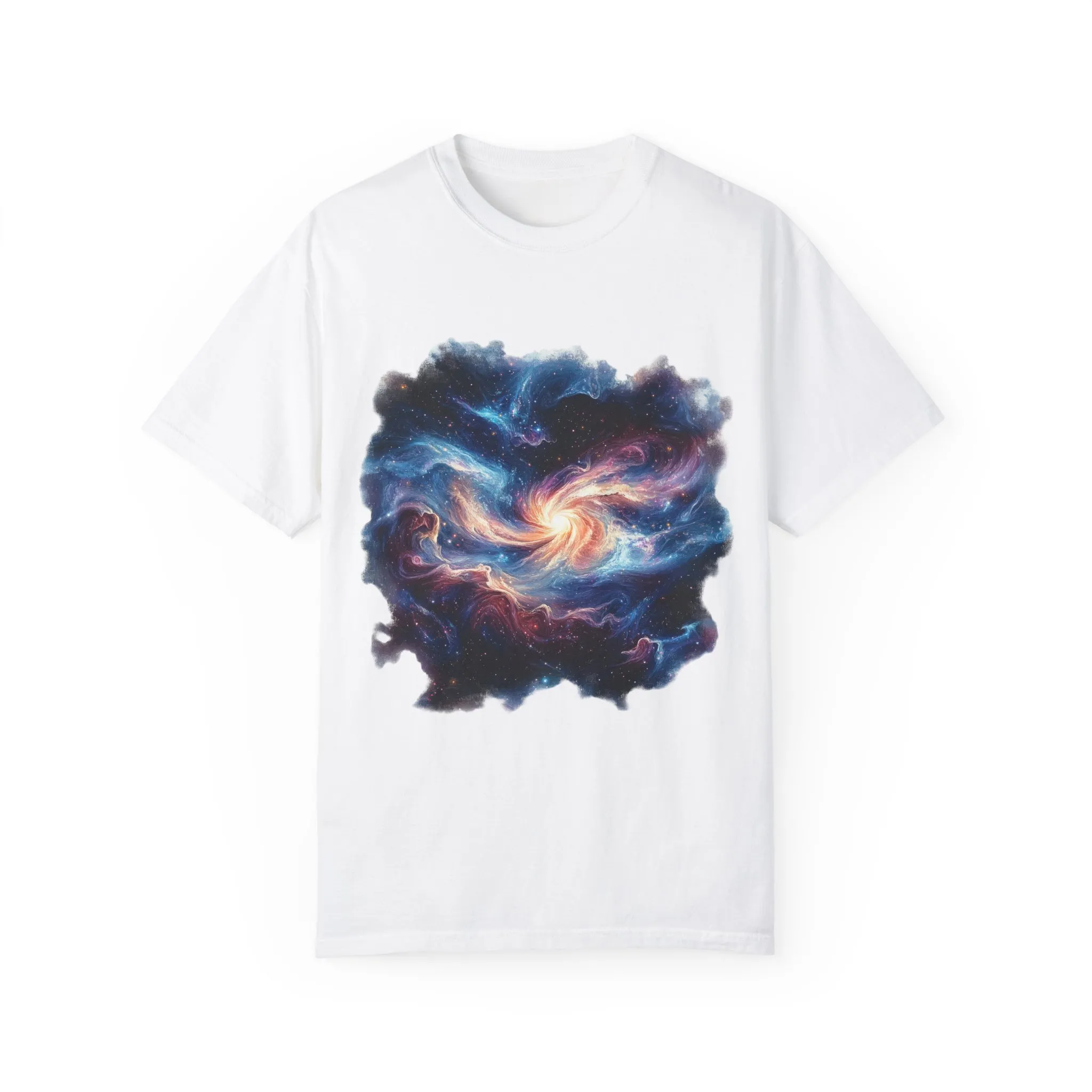 Cosmic Swirl Unisex Garment-Dyed T-Shirt - Perfect for Dreamers and Star Gazers - Image 5
