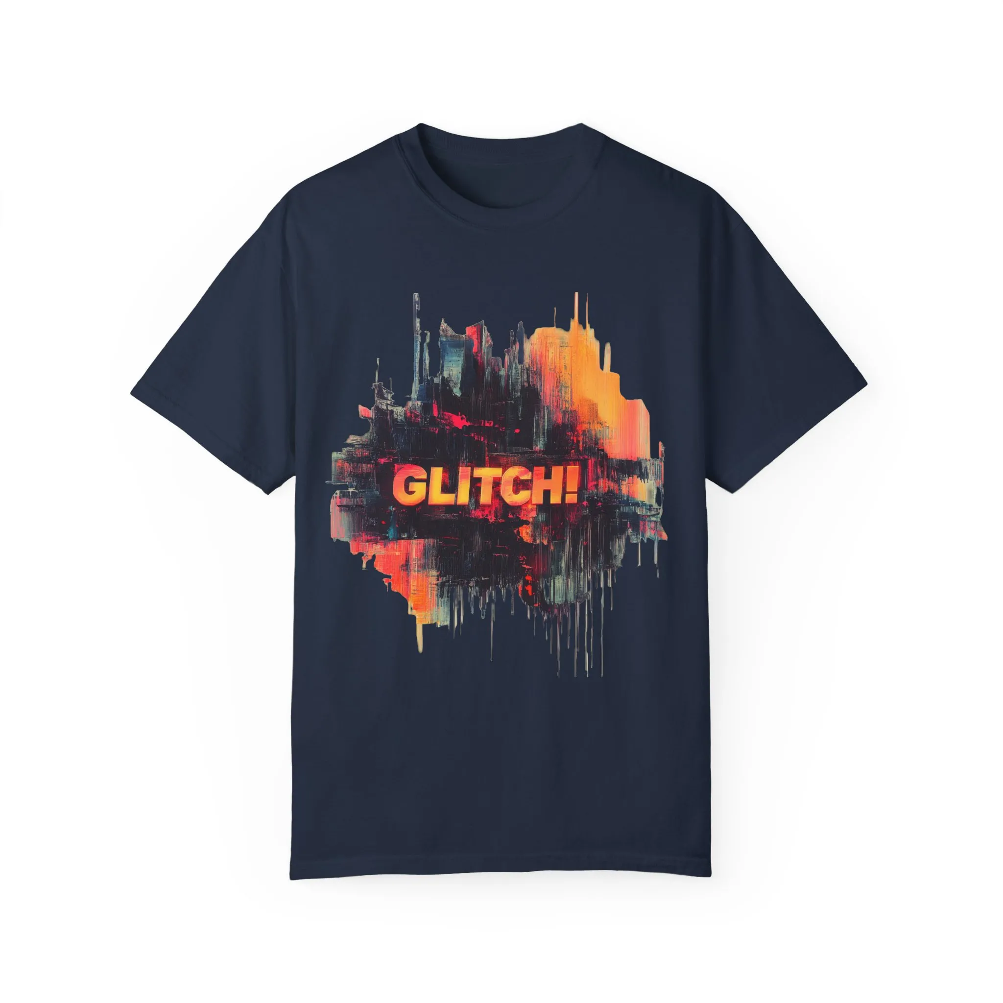 Trendy Unisex ‘GLITCH!’ T-Shirt - Vibrant Streetwear Inspired Tee
