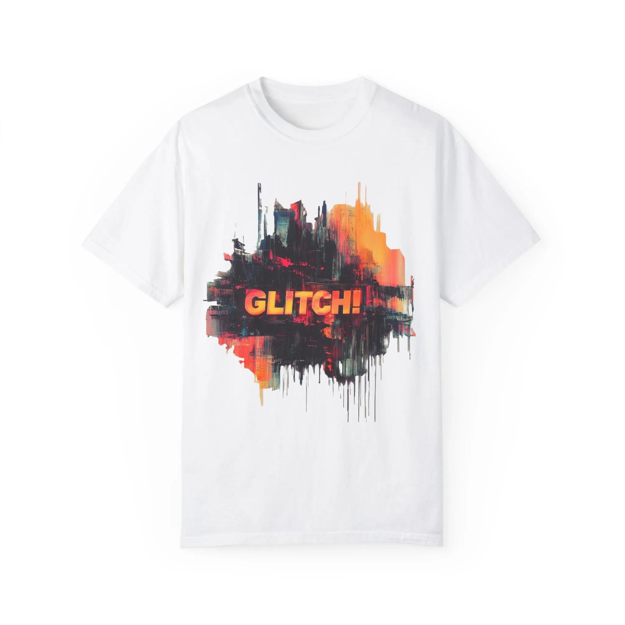 Trendy Unisex ‘GLITCH!’ T-Shirt - Vibrant Streetwear Inspired Tee - Image 5