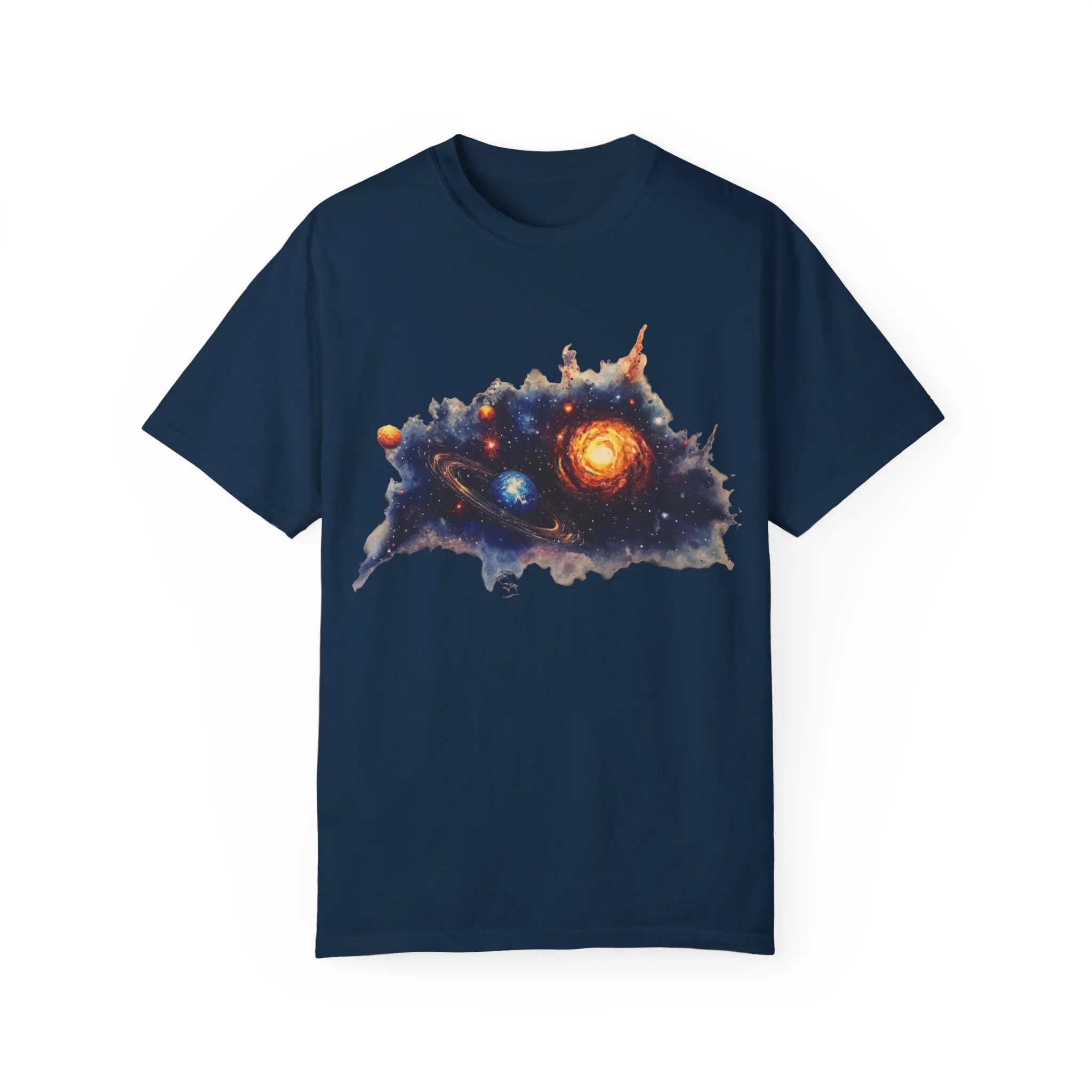 Cosmic Adventure Unisex Garment-Dyed T-Shirt - Space-Themed Graphic Tee - Image 25