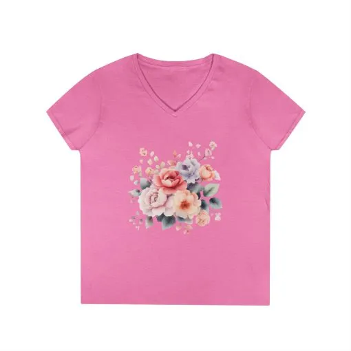 Ladies' V-Neck T-Shirt - Image 5