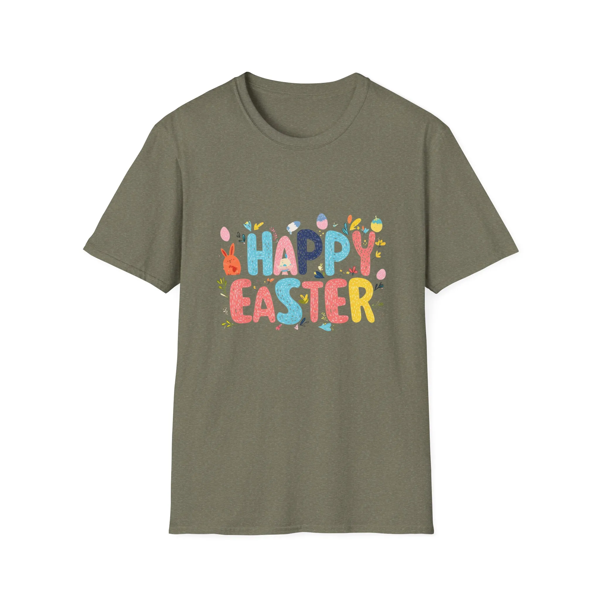 Happy Easter Unisex Softstyle T-Shirt - Vibrant Seasonal Tee for Spring Celebrations - Image 25