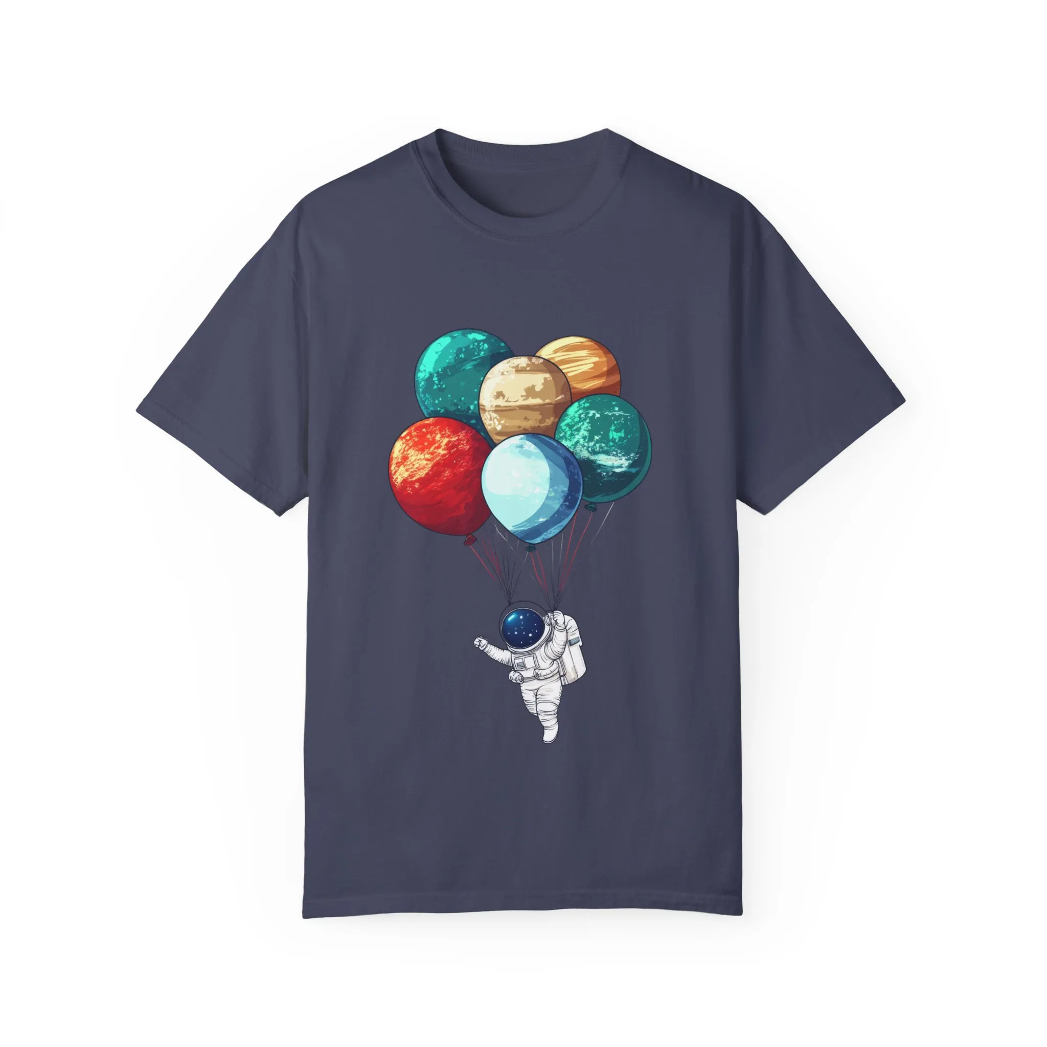 Astronauts and Planets Graphic T-Shirt - Unisex Garment-Dyed Tee - Image 25