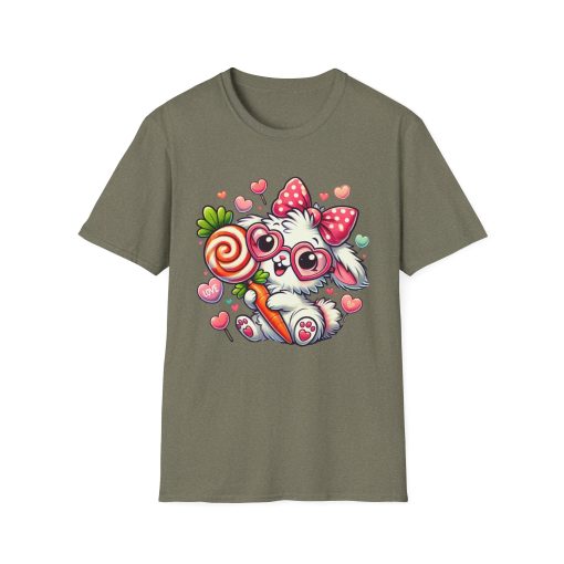 Cute Bunny Love Unisex Softstyle T-Shirt - Perfect for Valentine's Day and Spring Celebrations - Image 31