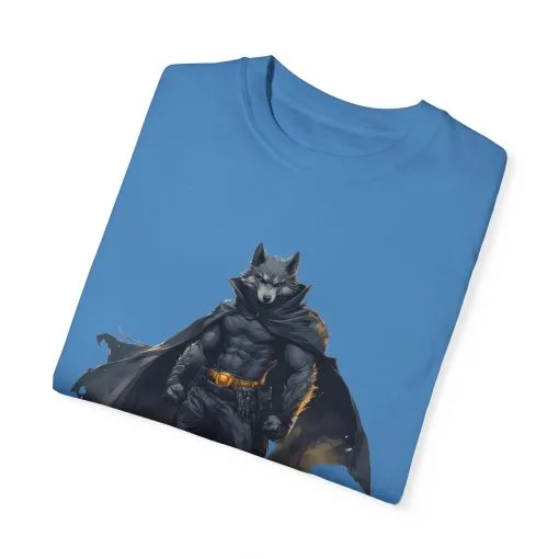 Heroic Wolf T-Shirt | Unisex Garment-Dyed Tee for Animal Lovers & Comic Fans - Image 34