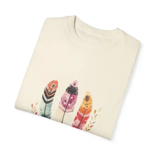 Boho Feather Graphic Unisex T-Shirt - Perfect for Nature Lovers & Casual Outfits - Image 7