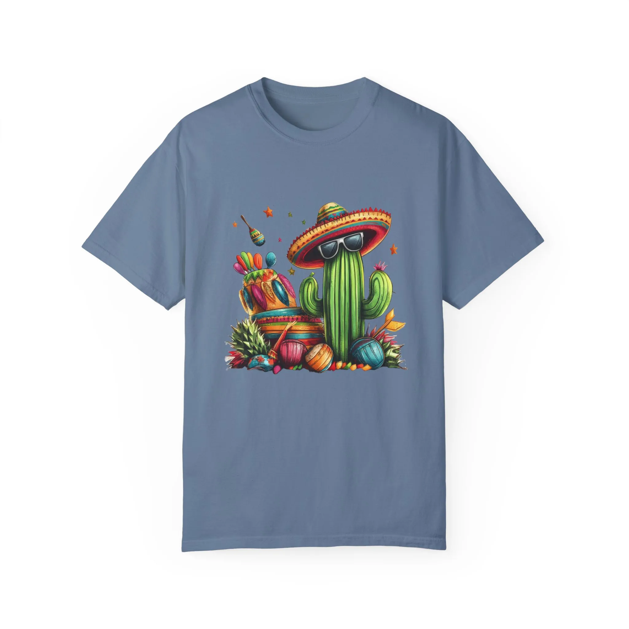 Vibrant Cactus Fiesta T-Shirt - Unisex Garment-Dyed Tee for Summer Celebrations - Image 41