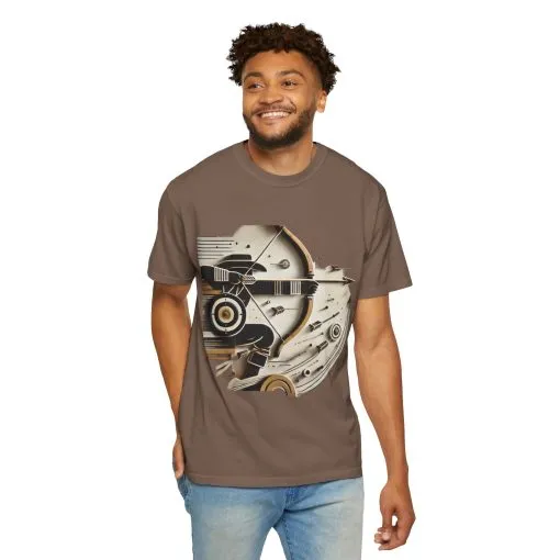 Retro-Inspired Unisex Garment-Dyed T-Shirt - Vintage Graphic Design - Image 4