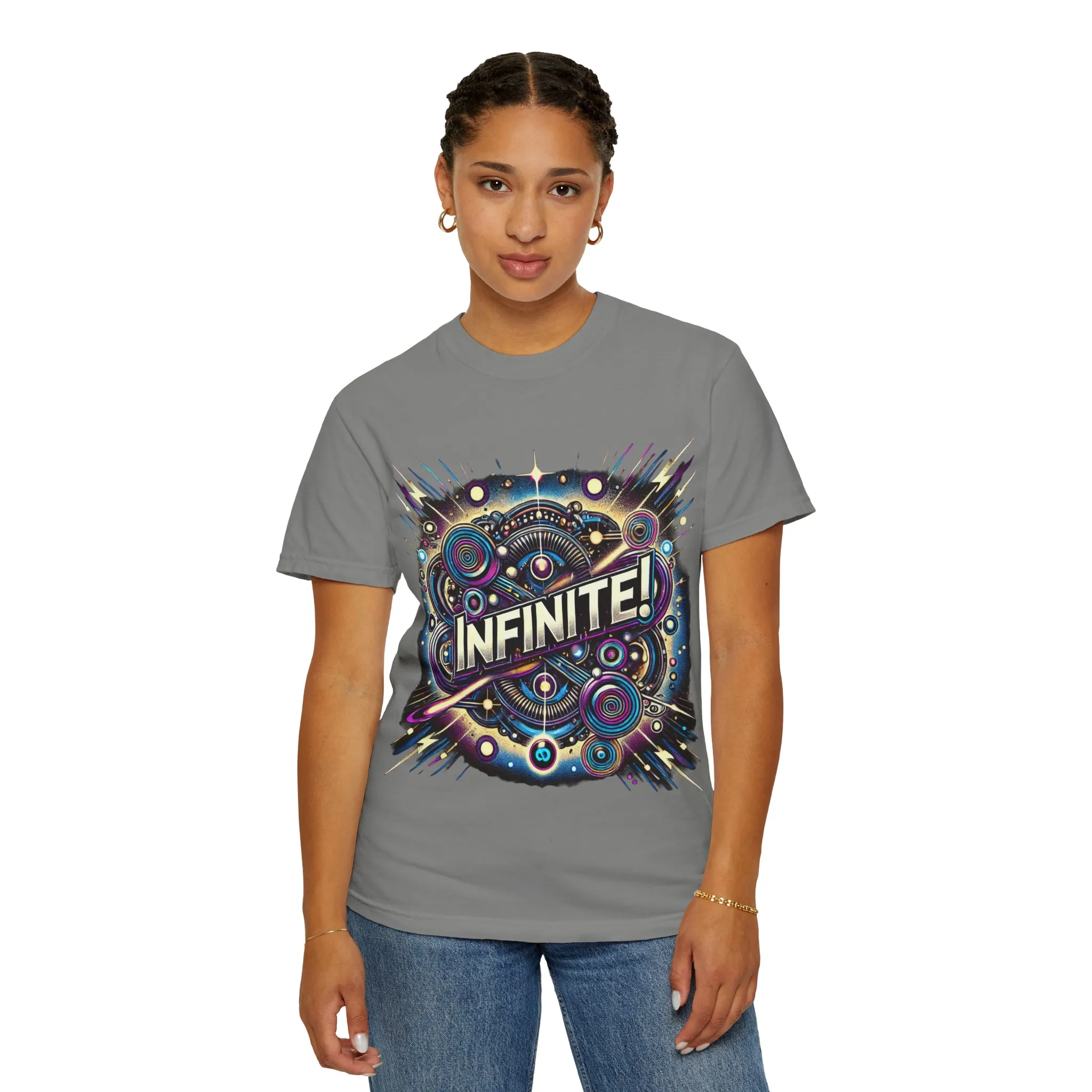 Cosmic Infinite Unisex Garment-Dyed T-Shirt - Explore the Universe - Image 16