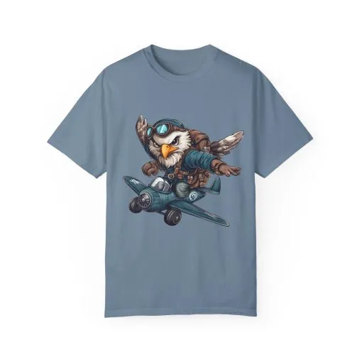Adventure Owl Unisex Garment-Dyed T-Shirt - Perfect for Flyers and Animal Lovers - Image 25